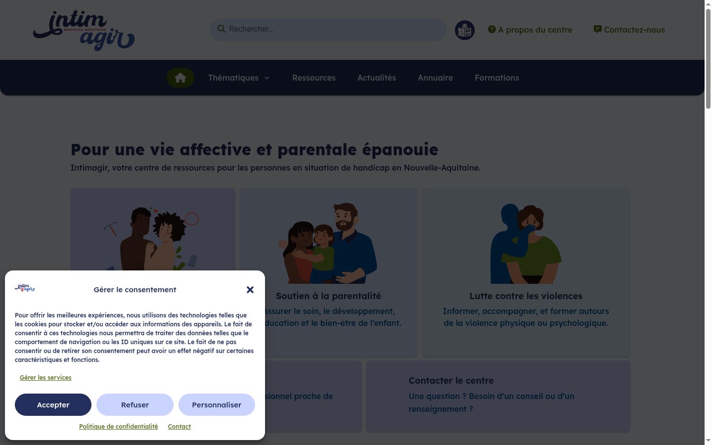 Ekrānuzņēmums ar piekrišanas baneri, kas tika rādīts pirms jebkādas mijiedarbības