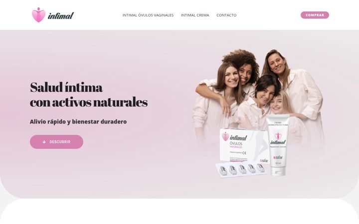 Screenshot of intimal.info