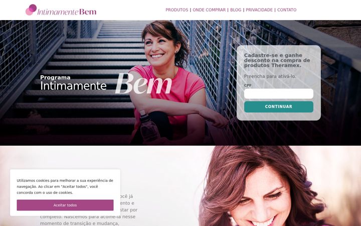 Screenshot of intimamentebem.com.br