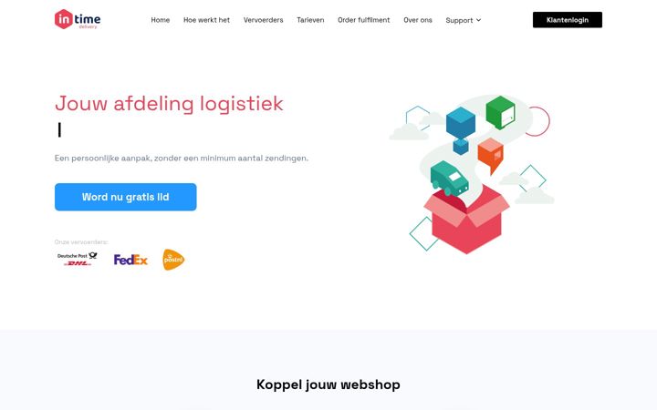 Screenshot of intimeapps.com