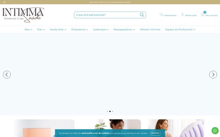 Screenshot of intimmasaude.com.br