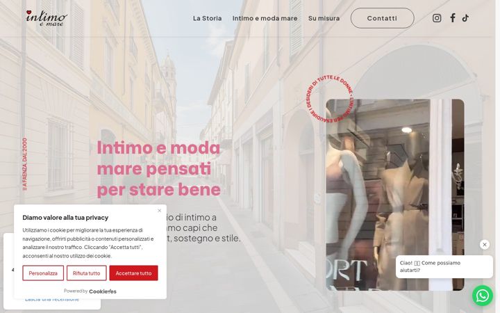 Screenshot of intimoemarefaenza.it