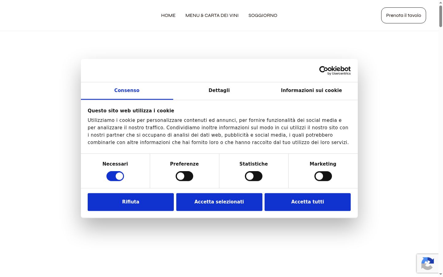 Snímek obrazovky baneru souhlasu zobrazeného před jakoukoli interakcí