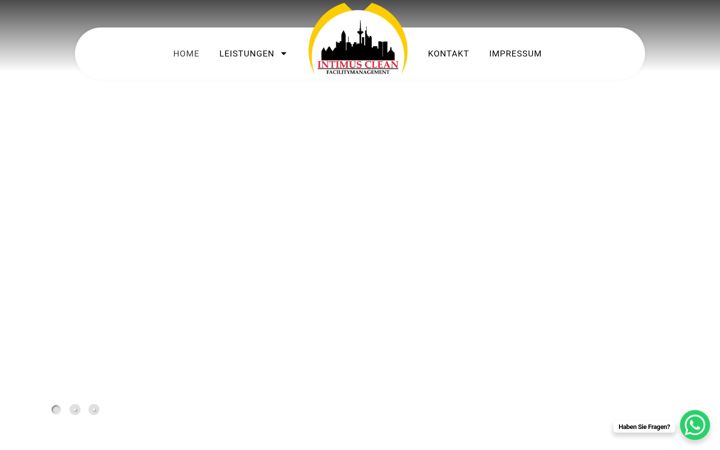 Screenshot of intimus-reinigung.de