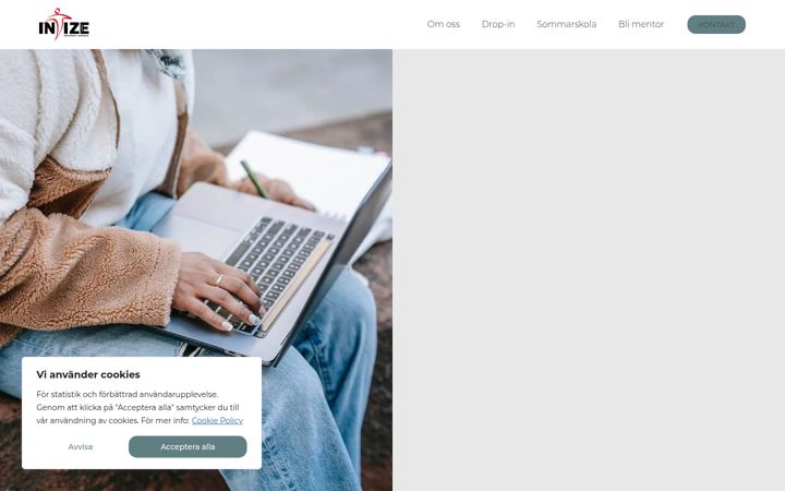 Screenshot of intizetrollhattan.se