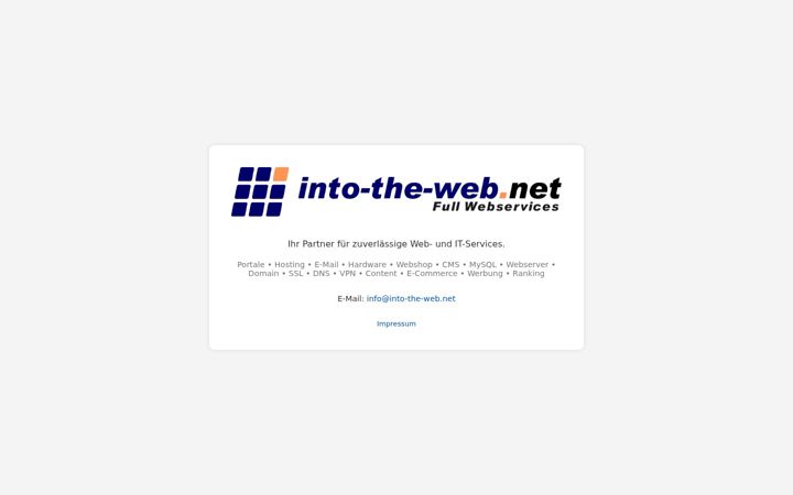 Screenshot of into-the-web.net