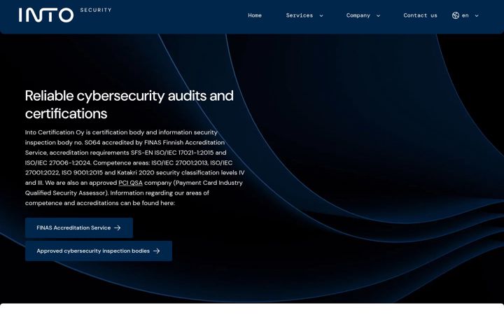Screenshot of intocertification.com