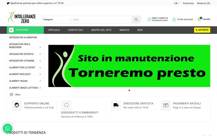 Screenshot of intolleranzezero.it