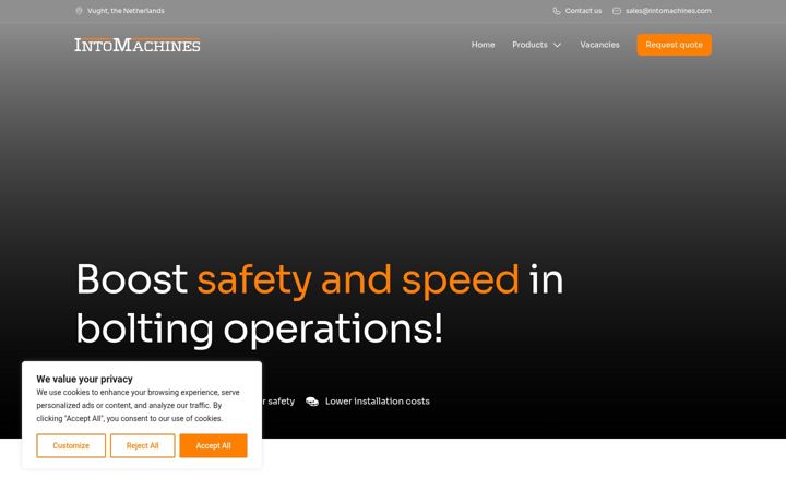 Screenshot of intomachines.com