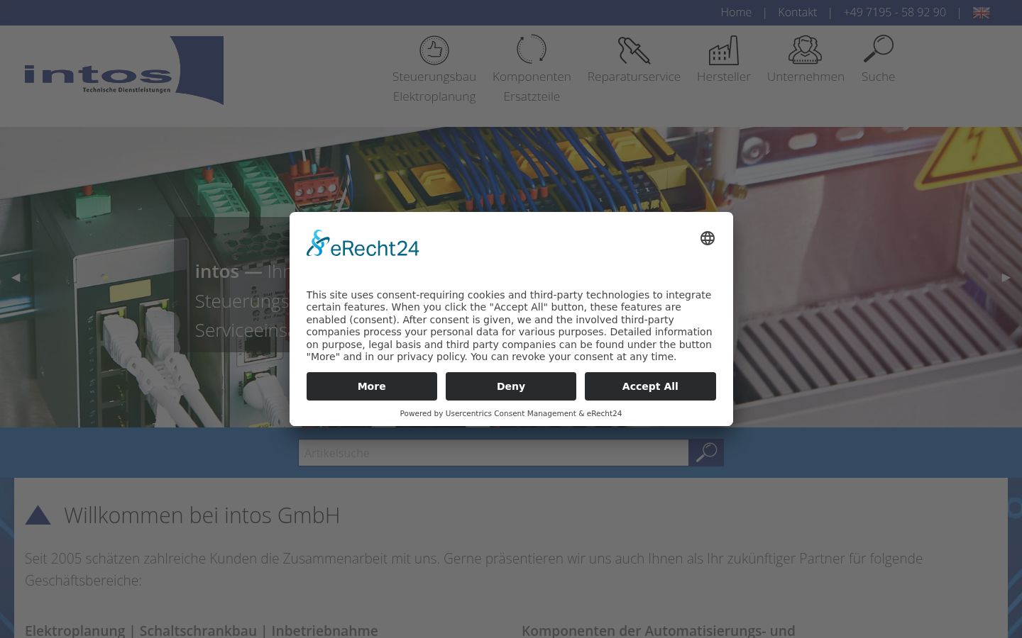 Zrzut ekranu banera zgody wyświetlanego przed jakąkolwiek interakcją