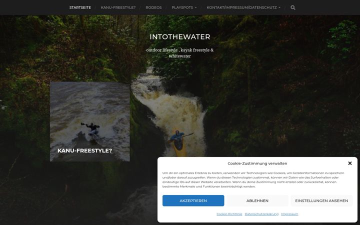 Screenshot of intothewater.de