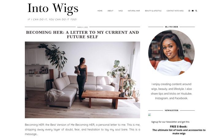Screenshot of intowigs.com