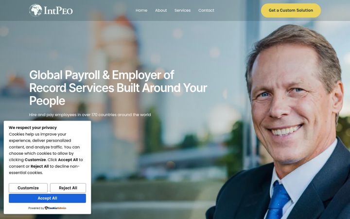 Screenshot of intpeo.com