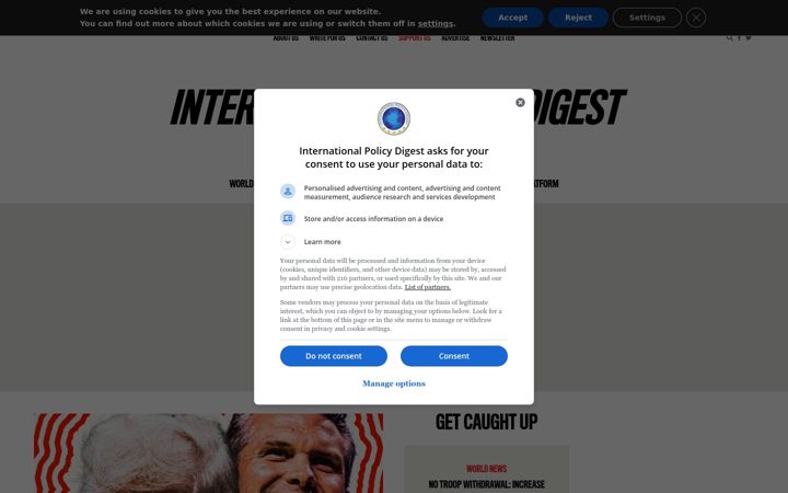 Screenshot of intpolicydigest.org