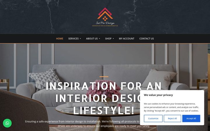 Screenshot of intprodesign.co.uk