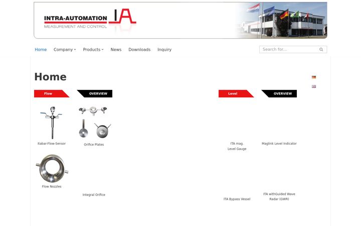 Screenshot of intra-automation.com