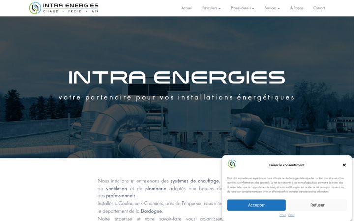 Screenshot of intra-energies.fr