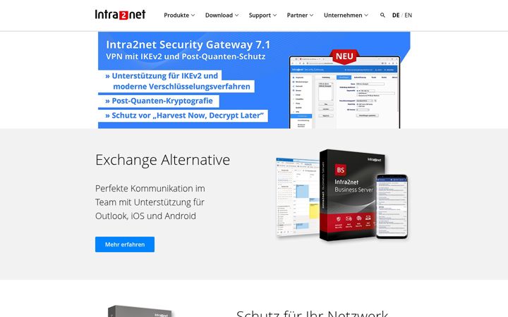 Screenshot of intra2net.com
