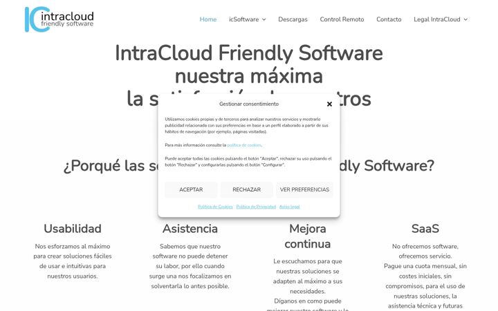 Screenshot of intracloud.es
