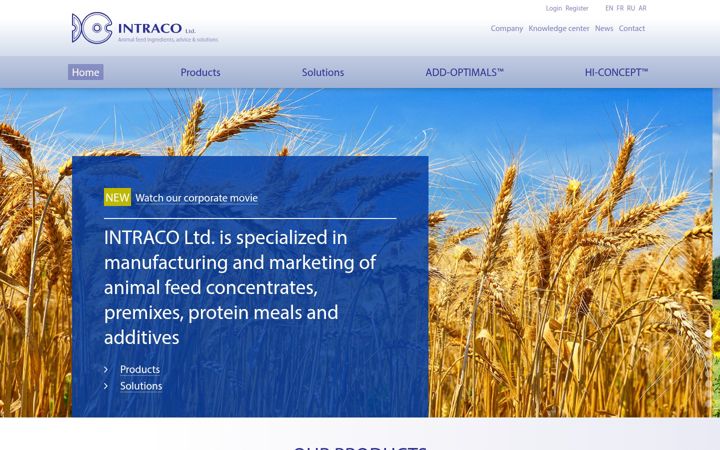 Screenshot of intraco.be