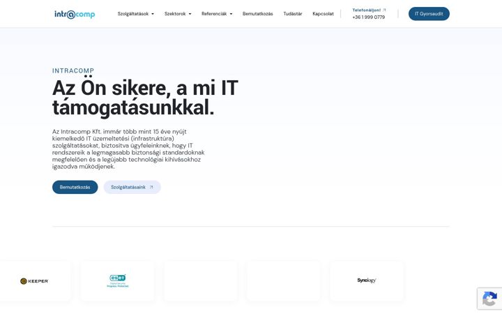 Snímek obrazovky intracomp.hu