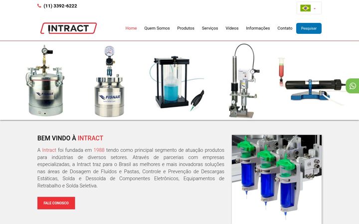Screenshot of intract.com.br