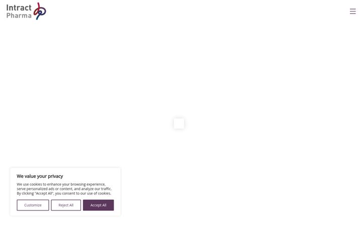 Screenshot of intractpharma.com