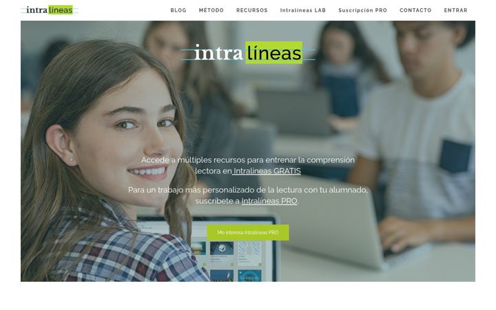 Screenshot of intralineas.com