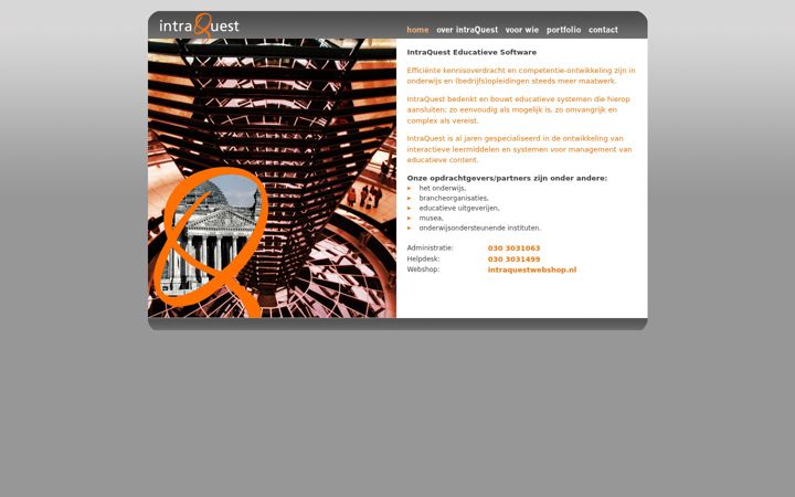Screenshot of intraquest.nl
