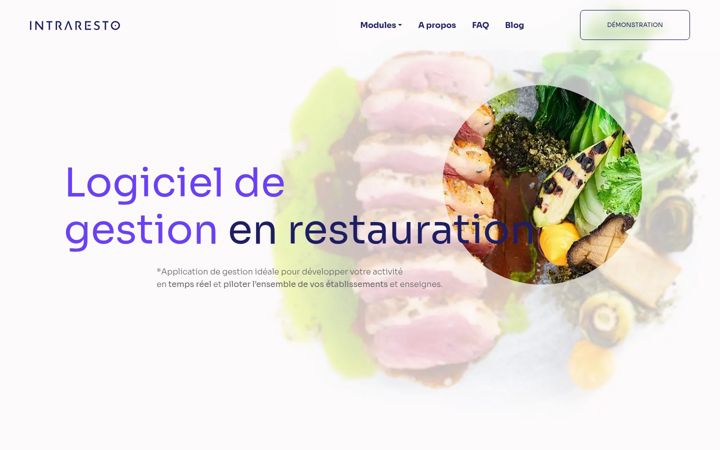 Screenshot of intraresto.com