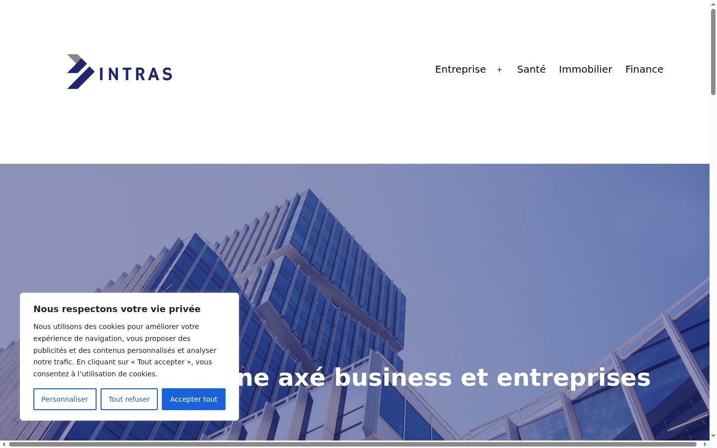 Screenshot του banner συγκατάθεσης που εμφανίστηκε πριν από οποιαδήποτε αλληλεπίδραση