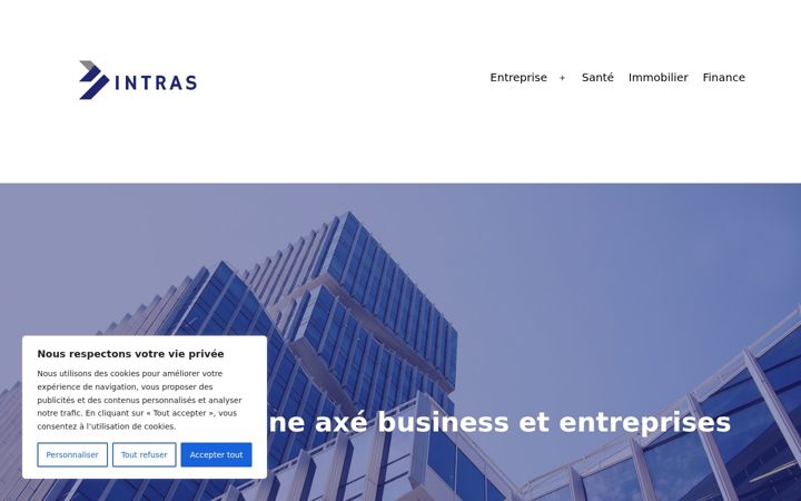Screenshot of intras.fr