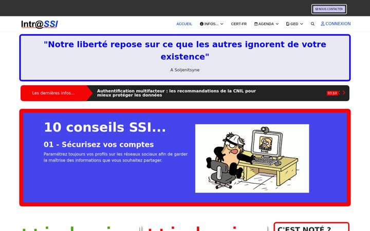 Screenshot of intrassi.net