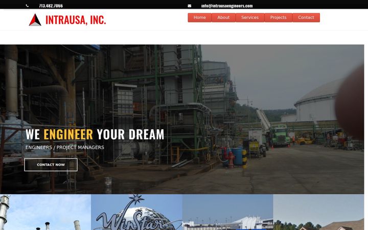 Screenshot of intrausaengineers.com