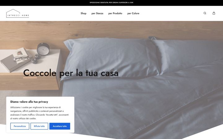 Screenshot of intreccihome.it