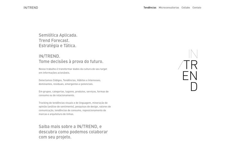 Screenshot of intrend.com.br