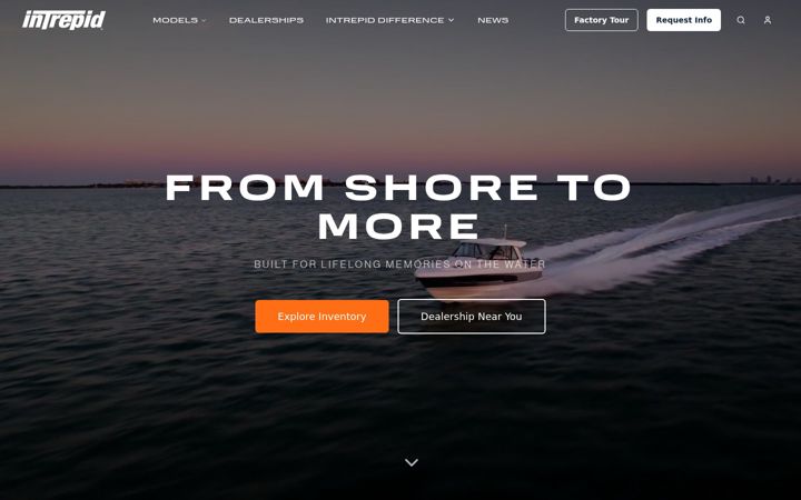 Screenshot of intrepidpowerboats.com