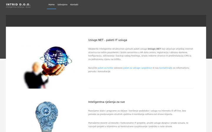 Screenshot of intrid.hr