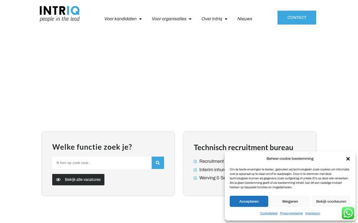 Screenshot of intriq.nl