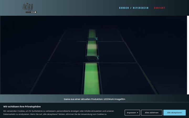 Screenshot of intro-film.de
