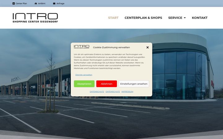 Screenshot of intro-shopping.at