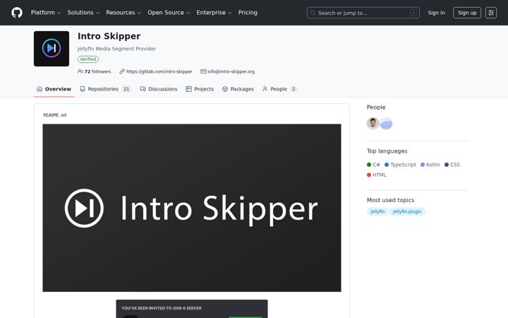 Screenshot of intro-skipper.org