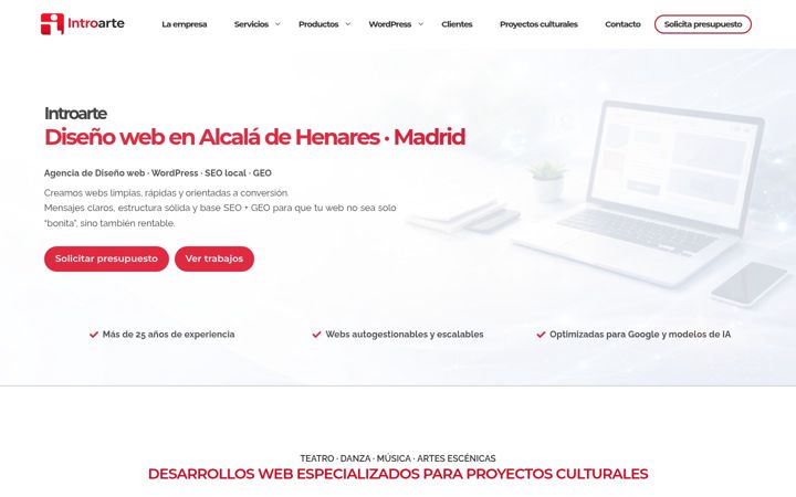 Screenshot di introarte.net