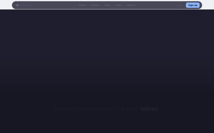 Screenshot of introdb.app