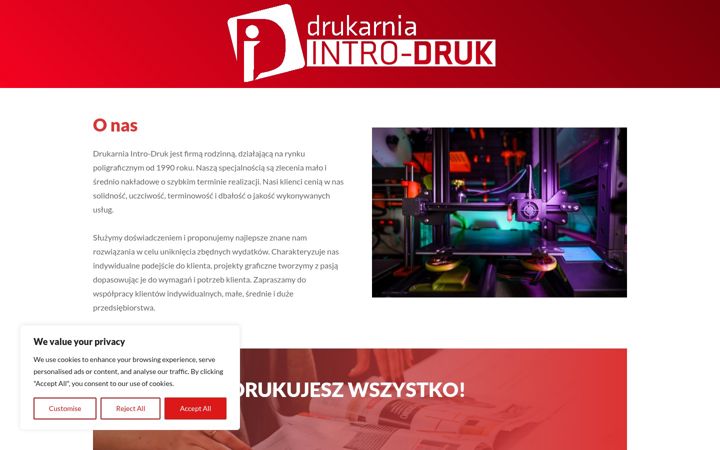 Screenshot of introdruk.com