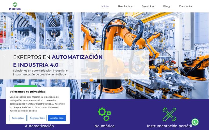Screenshot of intronik.es