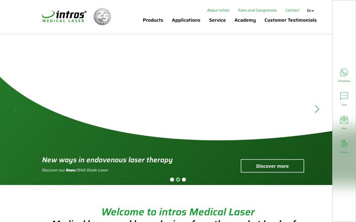 Screenshot of intros.de