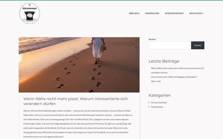 Screenshot of introversum.de