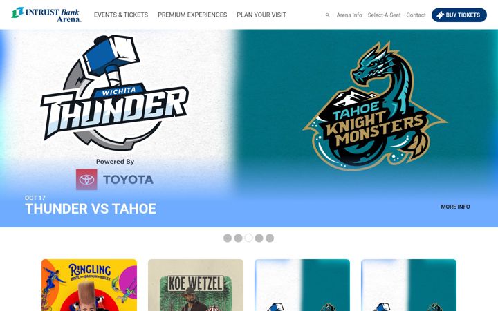 Screenshot of intrustbankarena.com