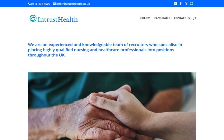 Screenshot of intrusthealth.co.uk
